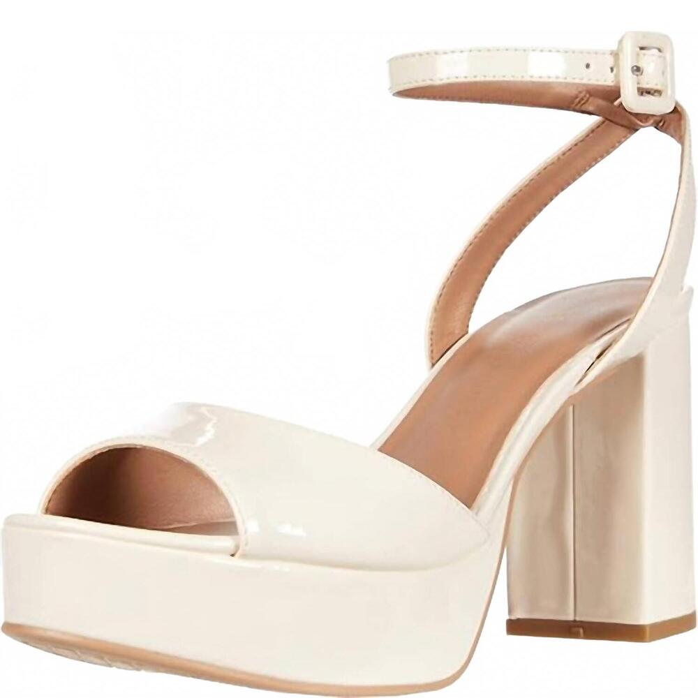 NEW CHINESE LAUNDRY women's theresa patent platform heel in bone